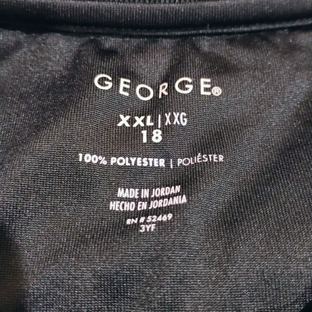 George Black Polo with Neon Green Striped Design - Picture 3 of 8